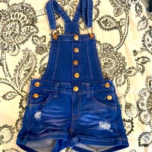 Jean Short Overalls